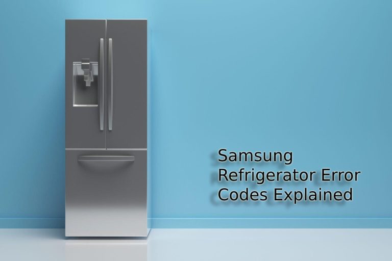 Samsung Refrigerator Error Codes Explained